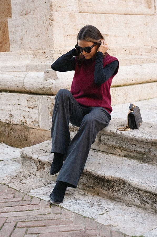 Damska kamizelka wełniana z kaszmirem Giovanna Vino