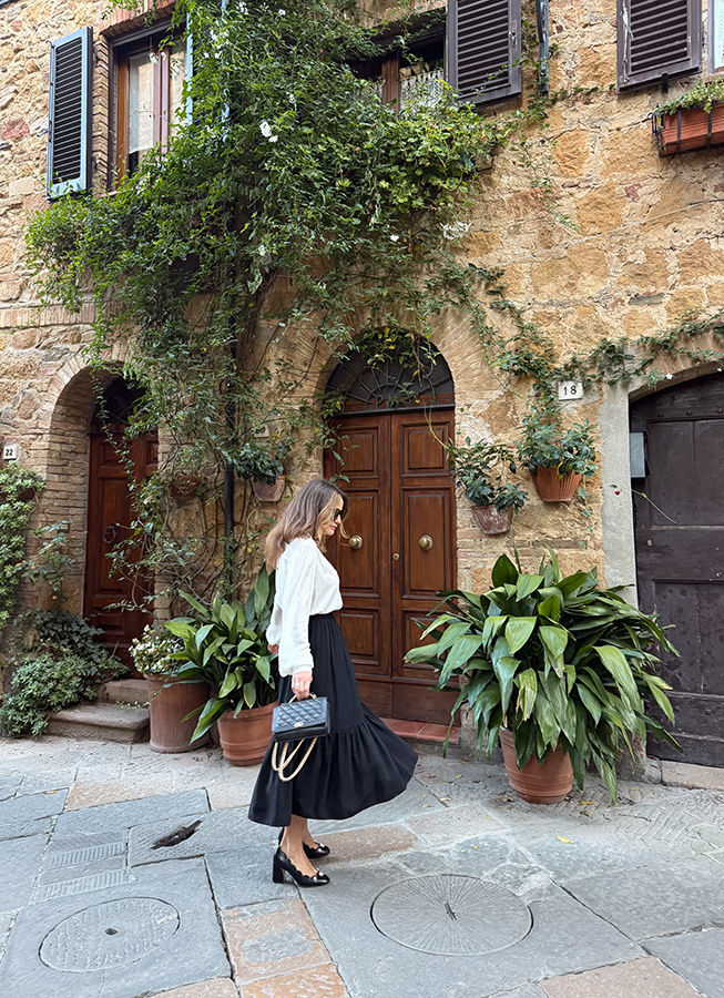 Spódnica jedwabna La Bohème Noire