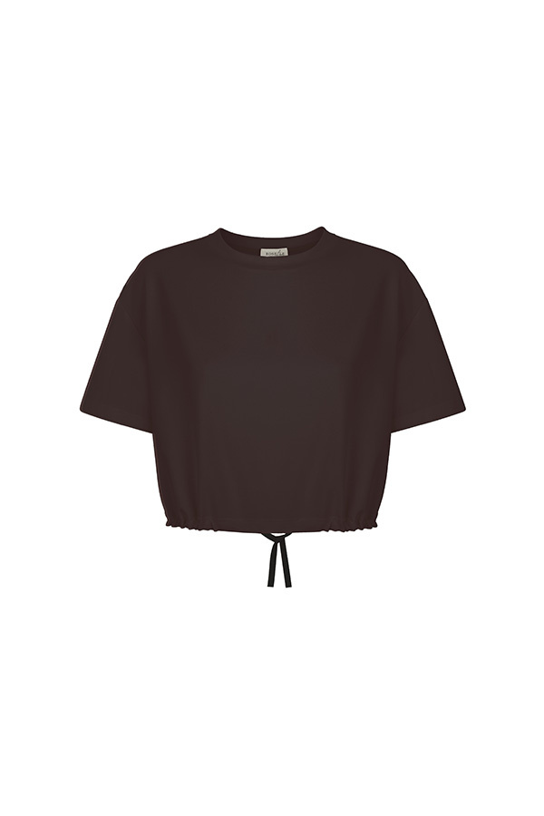 Damski T-shirt z modalu Lea Chocolate