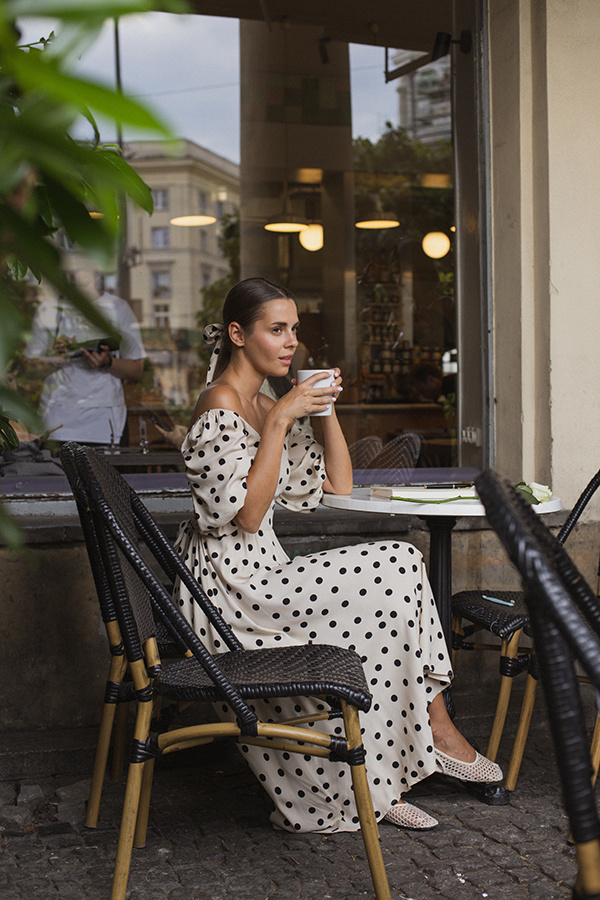 Sukienka midi z wiskozy Avignon Paris