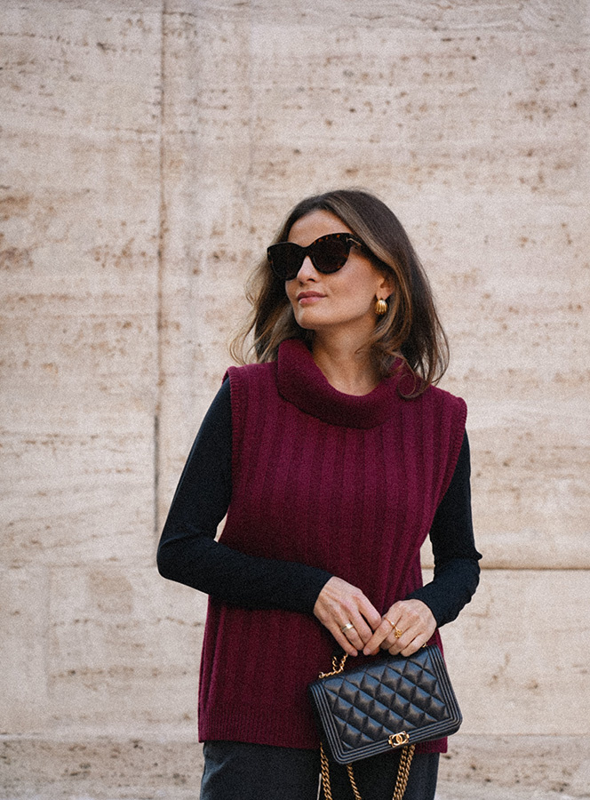 Damski golf wełniany z kaszmirem Viviana Vino