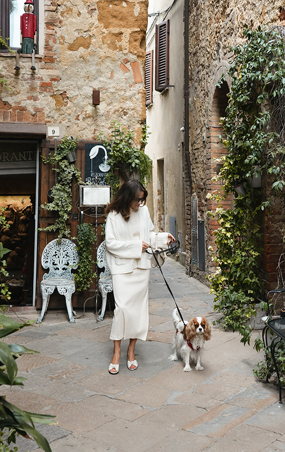 Spódnica midi bawełniana Audrey Crème