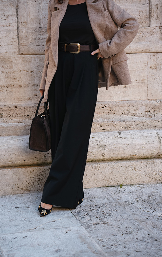 Damskie spodnie wełniane Stella Noire Petit