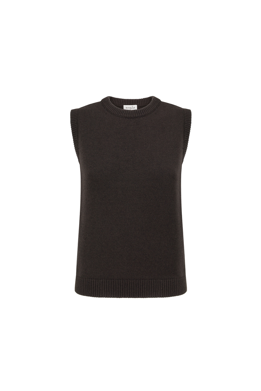 Damska kamizelka wełniana z kaszmirem Giovanna Chocolate 