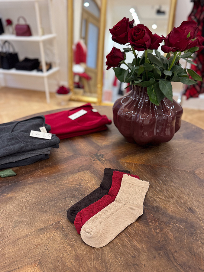 Damskie skarpetki bawełniane Romantique Caramel