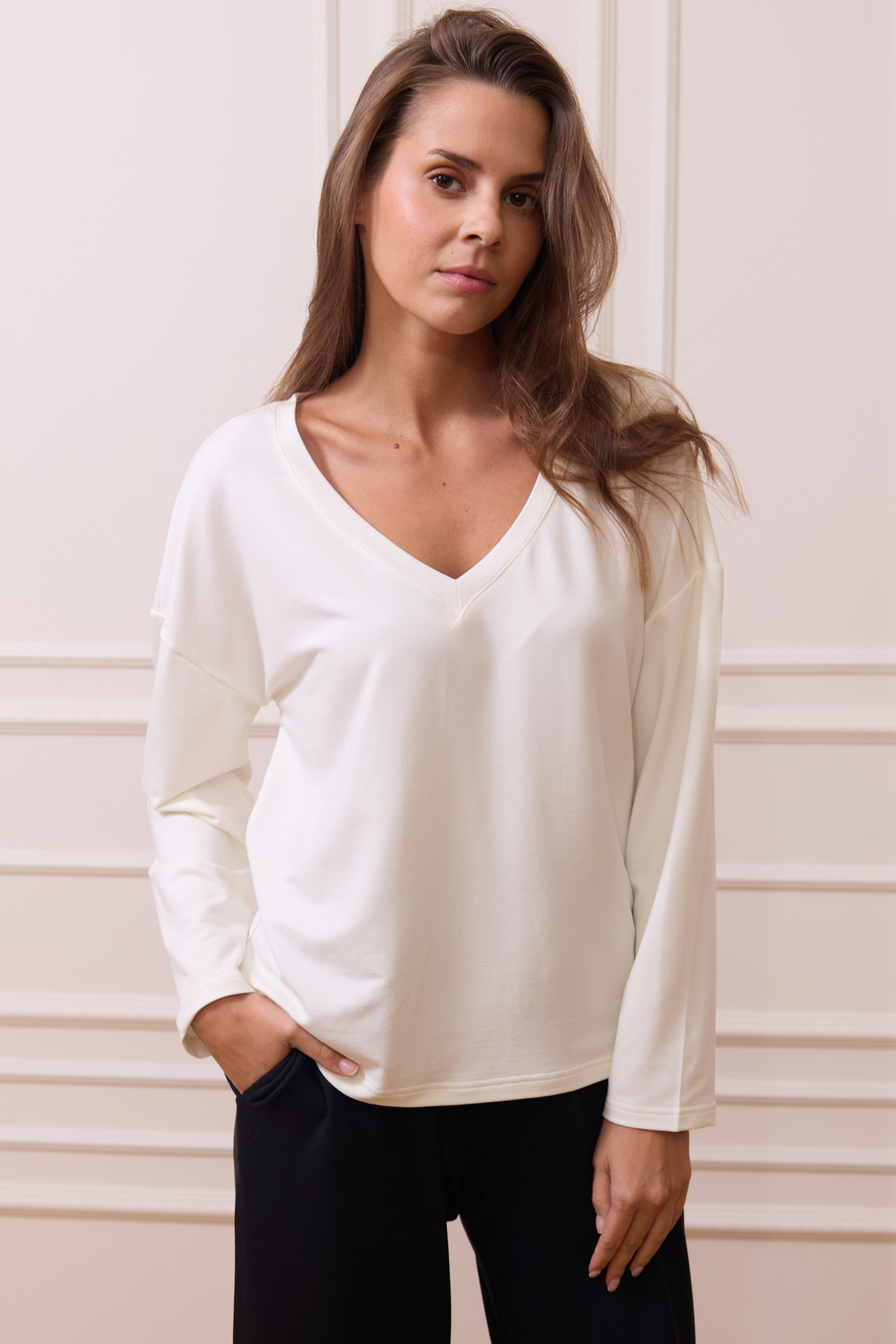 Damska bluzka z modalu Neli Cremoso