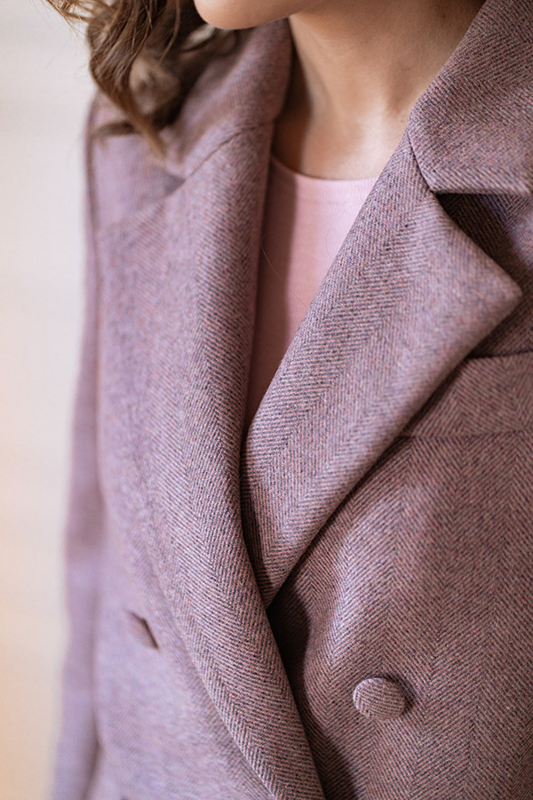 Damska marynarka wełniana Bergamo Poudre