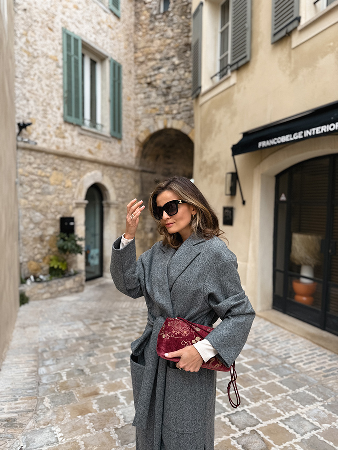 Długi płaszcz wełniany Chic de la rue