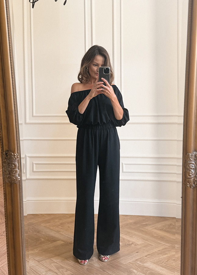 Damskie spodnie z modalu Malaga Nero