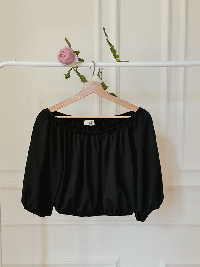 Damska bluzka z modalu Cortona Nero