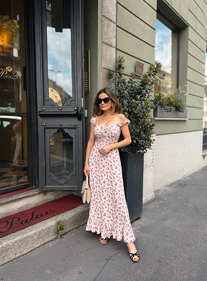 Sukienka midi z wiskozy Sofi Floral