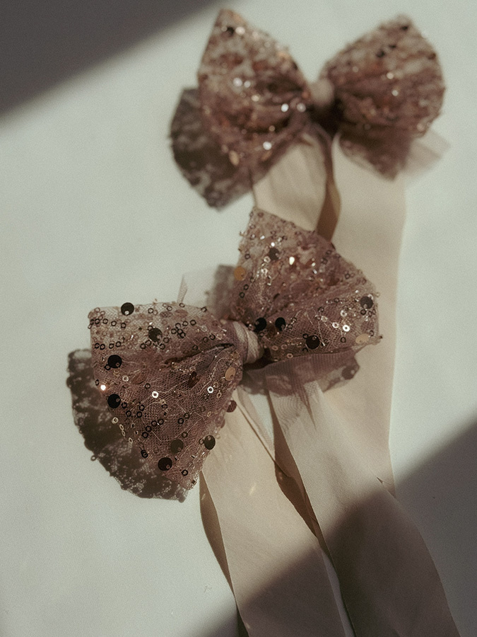 Zestaw kokard Le Papillon Beige