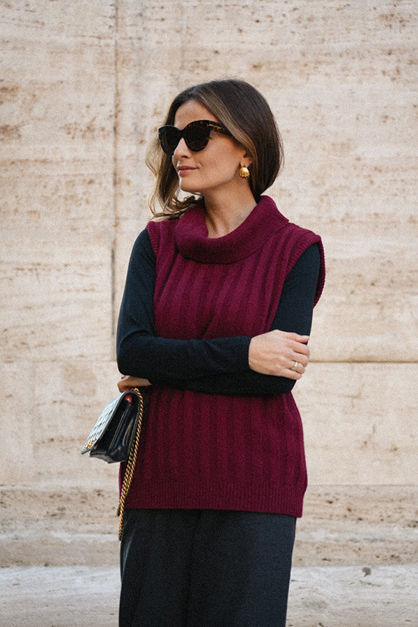 Damski golf wełniany z kaszmirem Viviana Vino