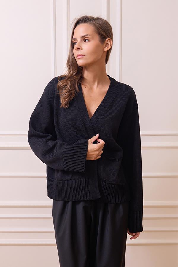 Damski kardigan z kaszmirem Elodie Noire