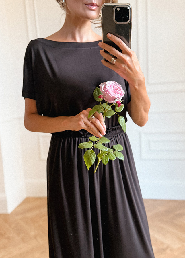 Damska bluzka z modalu Noelle Chocolate