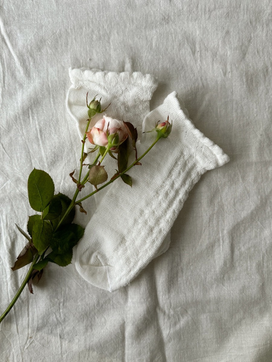 Damskie stopki bawełniane Boho Crème