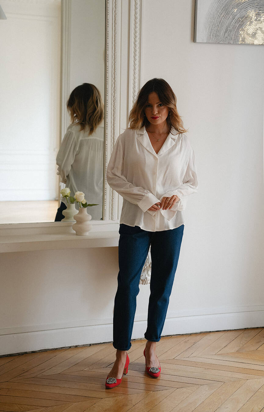 Damskie spodnie bawełniane Jeansy Merry Classique