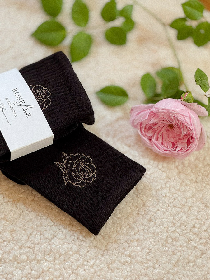 Damskie skarpetki bawełniane Roselle Noire
