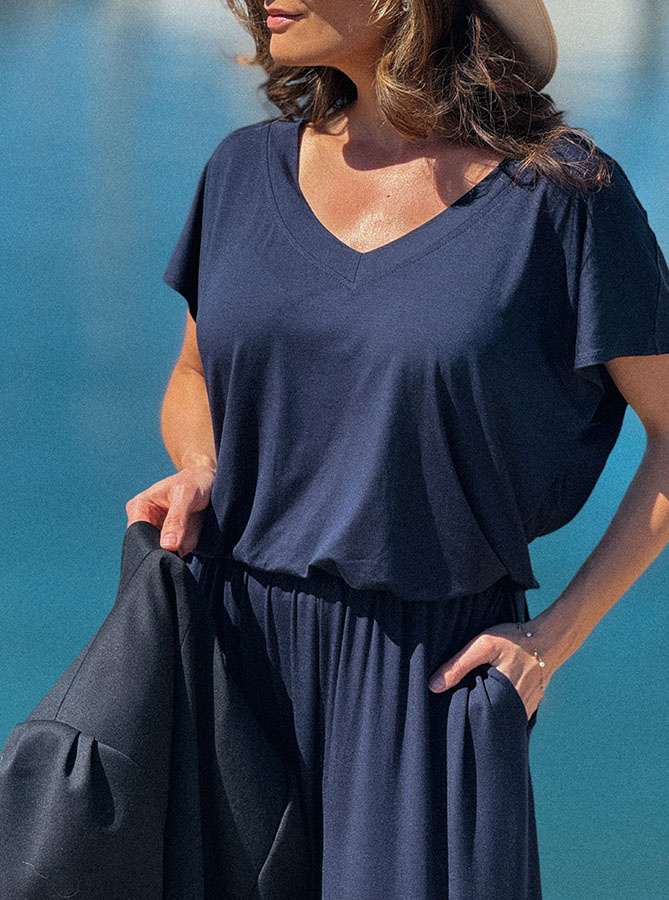 Damska bluzka z modalu Noelle Marine