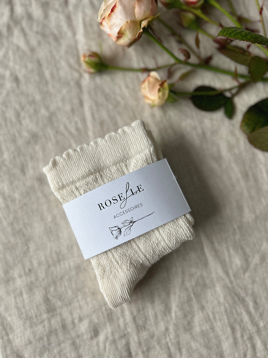 Skarpetki Romantique Crème
