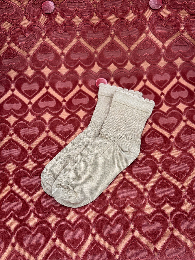 Damskie skarpetki bawełniane Romantique Caramel