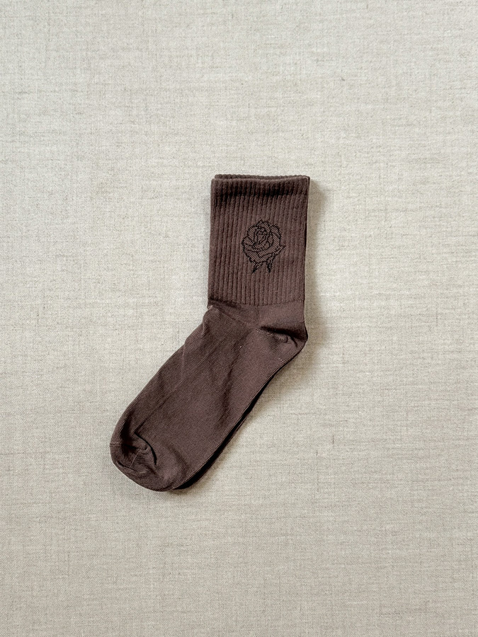 Damskie skarpetki bawełniane Roselle Mokka 