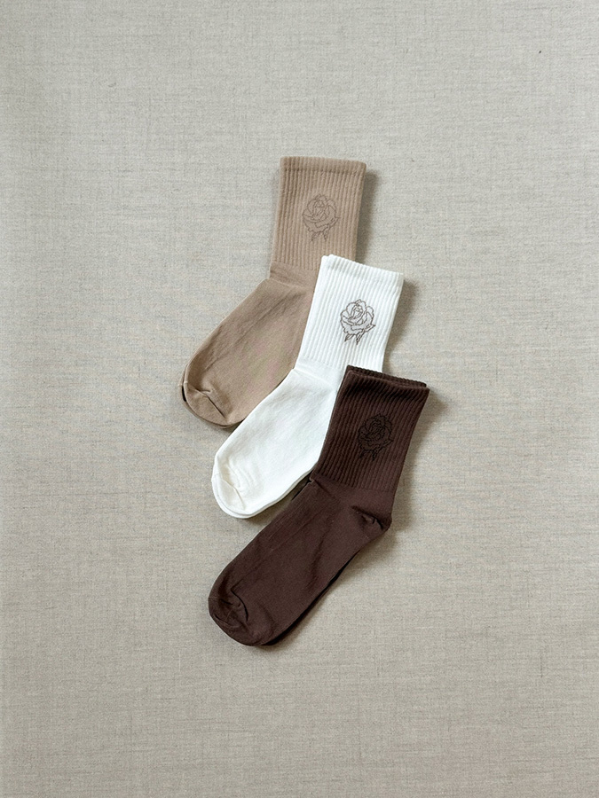 Zestaw damskich skarpetek bawełnianych Crema Di Caffe 