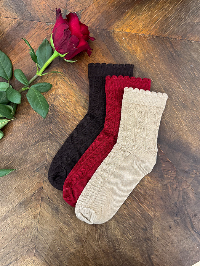 Zestaw damskich skarpetek bawełnianych Romantique Retro