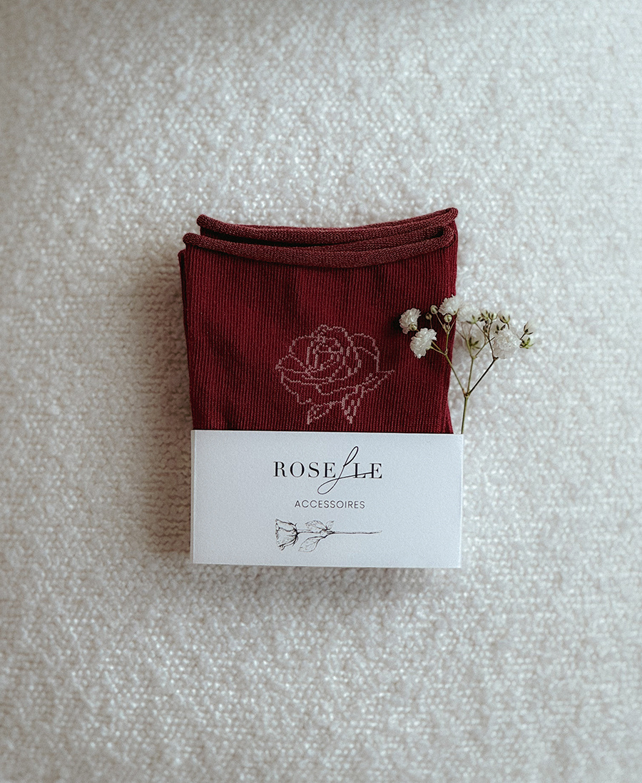 Skarpetki Rose Bordeaux