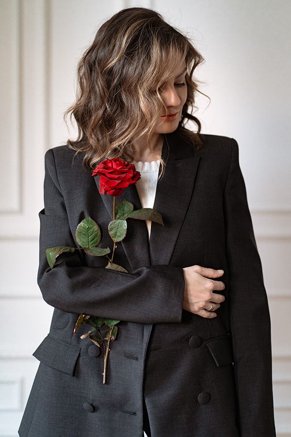 Damska marynarka wełniana Modena Elegance 