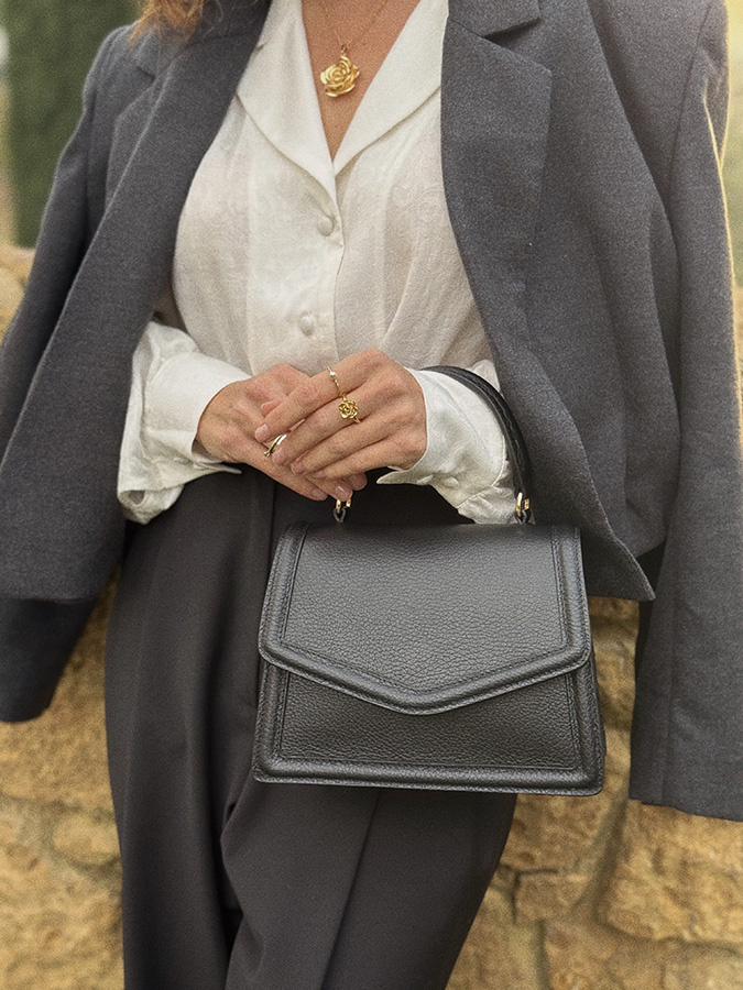 Damska torebka skórzana Florence Nero