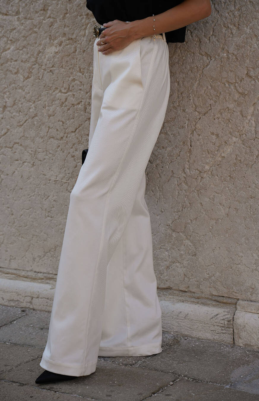 Damskie spodnie z lyocellu Vittoria Le Lait Classique