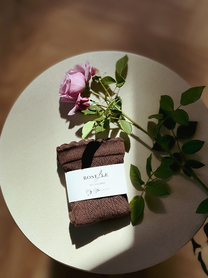 Damskie skarpetki bawełniane Romantique Chocolat