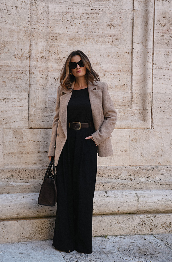 Damskie spodnie wełniane Stella Noire Classique